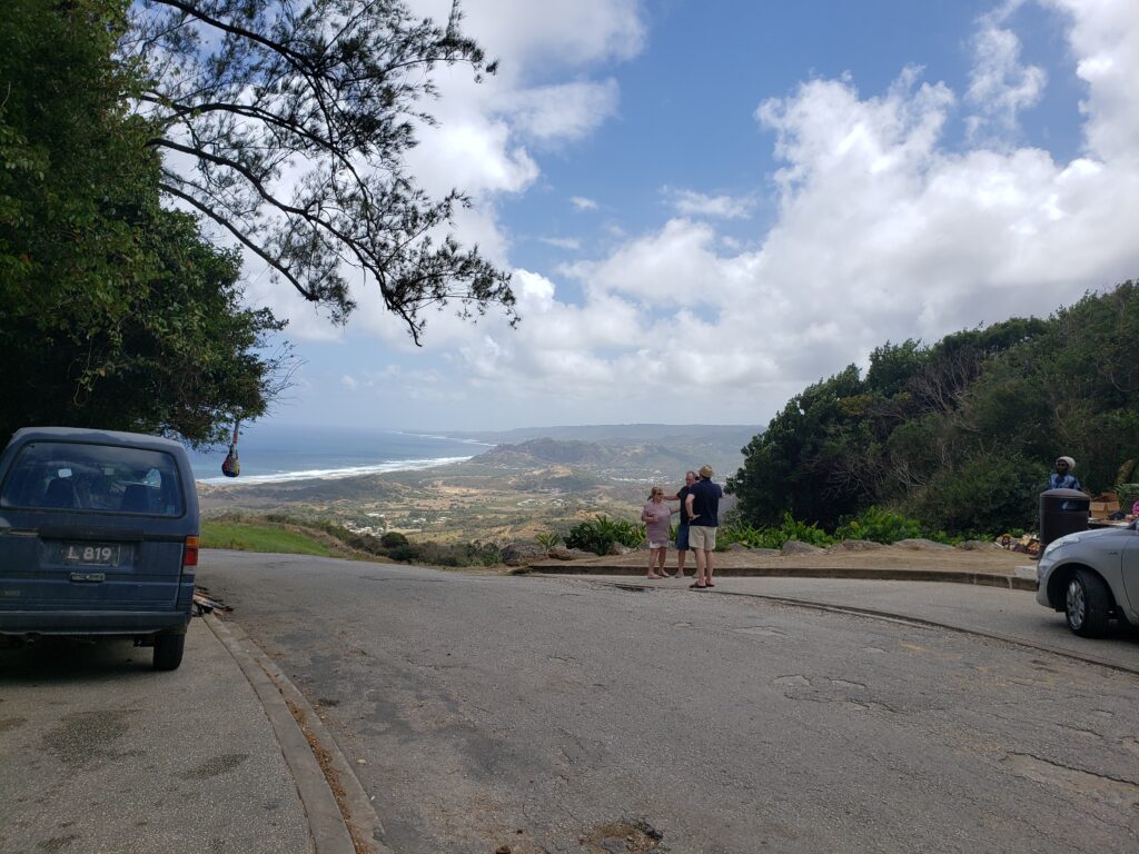 Tourists at Cherry Tree Hill, Barbados